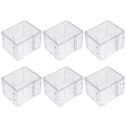 6pcs Small Plastic Containers With Lids