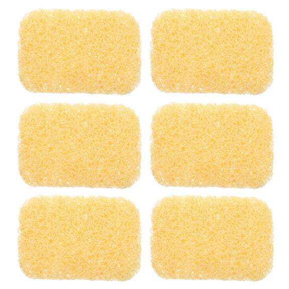 6-Pack Non- Soap Saver Pads with Drainage Holes, Bathroom Soap Dish Mat to Keep Soap Dry and Last Longer
