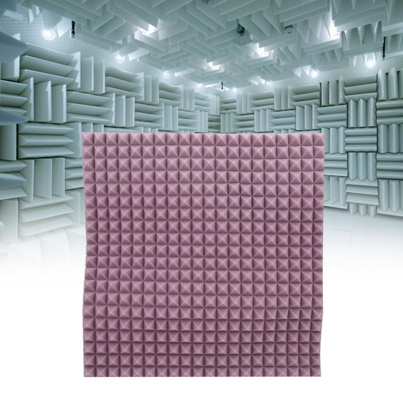6pcs Sound Absorbing Cotton Foam Acoustic Panels Studio Soundproofing Foam(Purple )