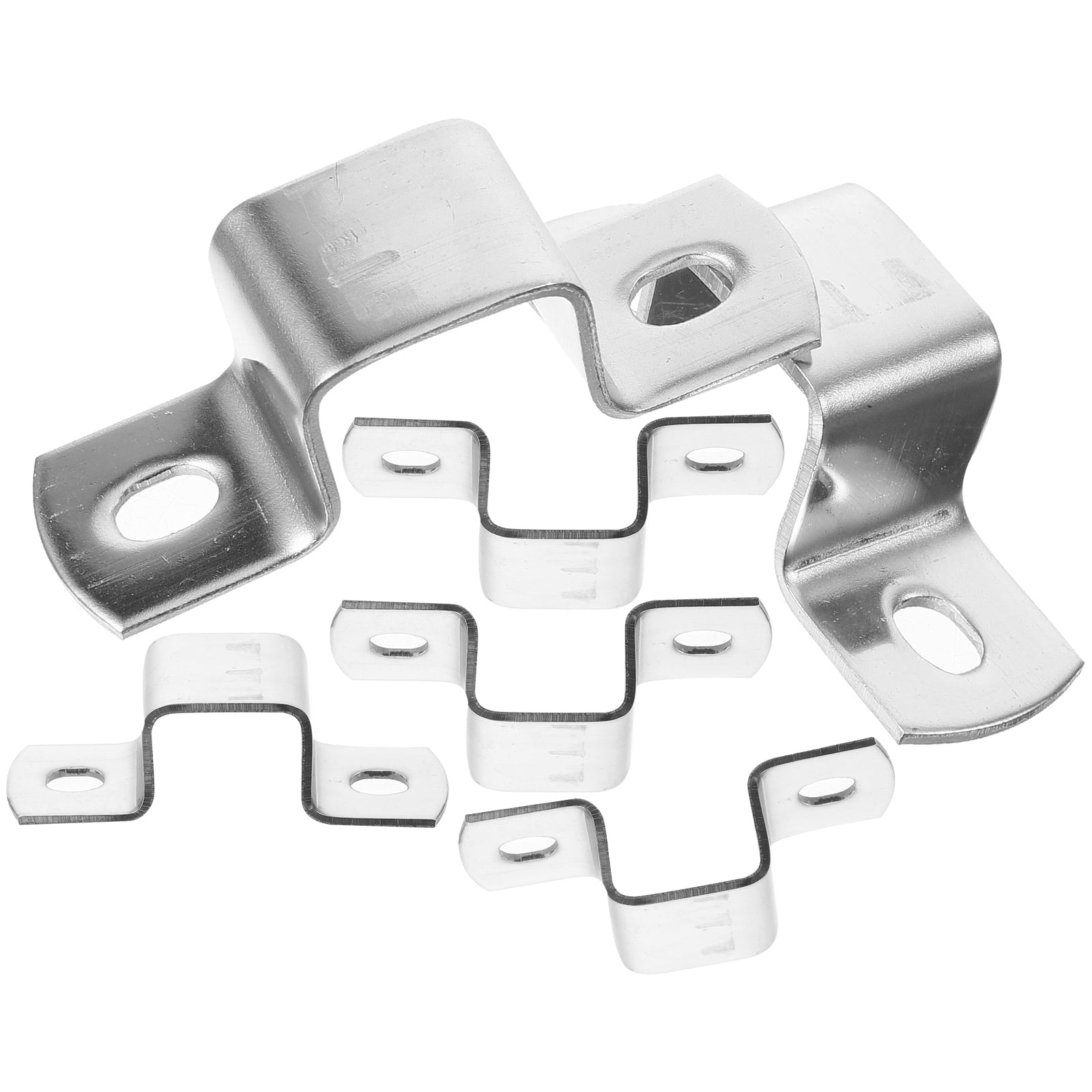 6pcs Square Tubing Clamps Pipe Bracket Clamps Utype Pipe Strap Clips U