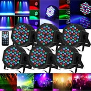 6pcs Stage Lights 36 DJ LED Par Light RGB Party Lights Uplights with Sound Activated Remote DMX Control for Disco Dance Wedding Club Christmas Birthday Music Party Stage Lighting
