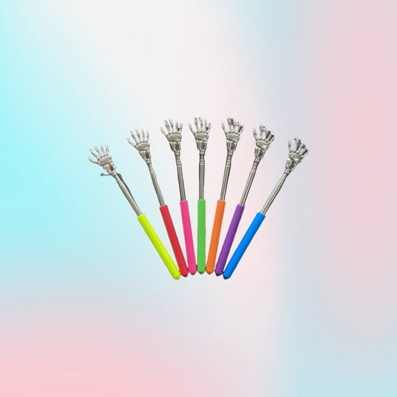 6pcs Stainless Steel Back Scraper Super Portable Retractable Back Scraper for Men and Women Retractable Massage Tool Ghost Claw to Relieve Body itching Cute Claw