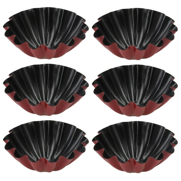 TABLETREANDS Stainless Steel Egg Tart Mold Reusable For Families And Friends 6Pack