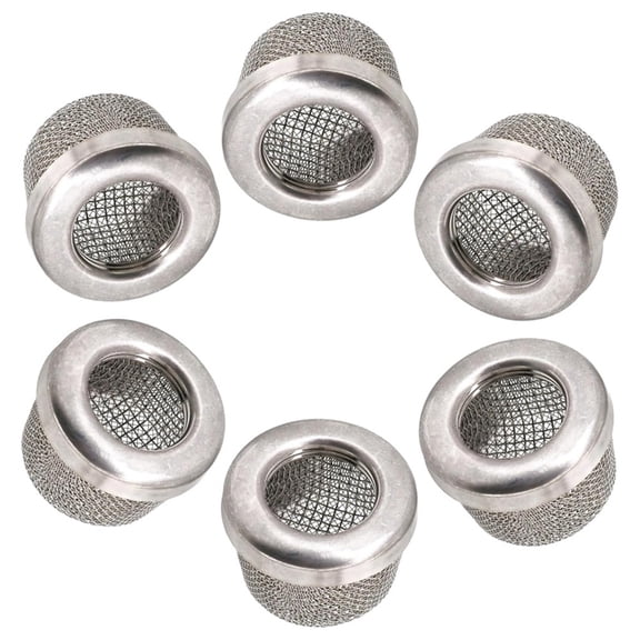 6pcs Stainless Steel Pump Inlet Strainer Screen Filter for Airless Paint Sprayer Suction Hose,Replaces 181072 Filter