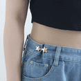 thumbnail image 1 of 6pcs Star Shaped Waist Buckles Adjustable Jeans Tightener Pants Waistband Clip 5 Pointed Star, 1 of 5