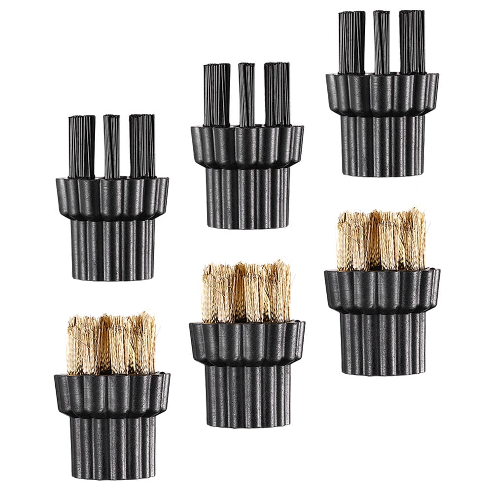 TABLZONE Nylon Cleaning Brush for Household Steam Cleaners, Metal & Plastic Handle, Assorted Colors, Effective Cleaning Tool