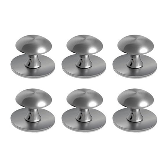 6pcs Steel Cabinets Pulls Scratch Resistant auto Hardware Simple Installs for Wardrobes Drawers Shower Door Decors