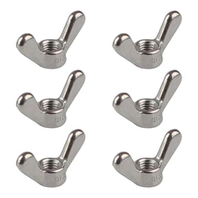 6pcs Steel Wing Nut with Smooth Finishes Corrosions Resistant Nut set for Safe & Tool Frees Adjustments In Projects
