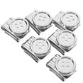 thumbnail image 1 of 6 Pcs Button Braces for Men Trousers Pants Replacement Man Silver, 1 of 8