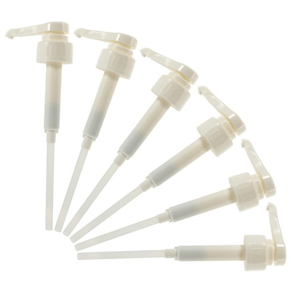 6pcs Syrup Pumps Coffee Syrup Pumps Plastic Pumps Gallon Pump Dispenser Pumps