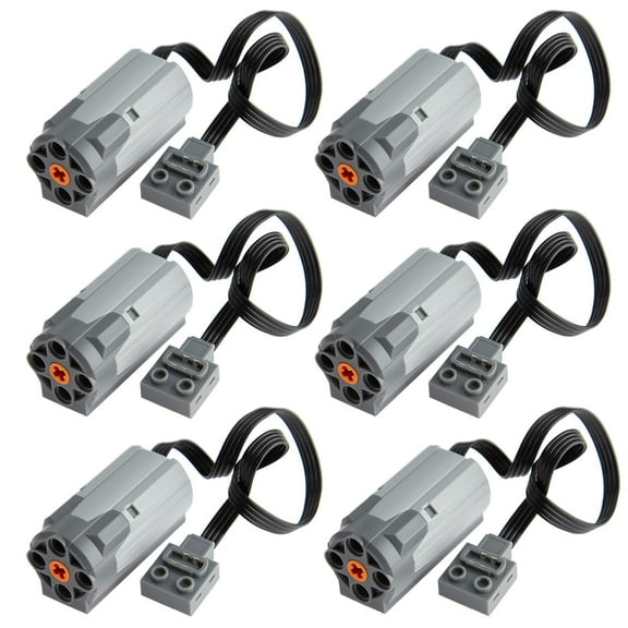 6pcs Technic-Motor-Kit with M-Motor 8883, Compatible with Technic-Parts for STEM MOC Project Replacement-Parts