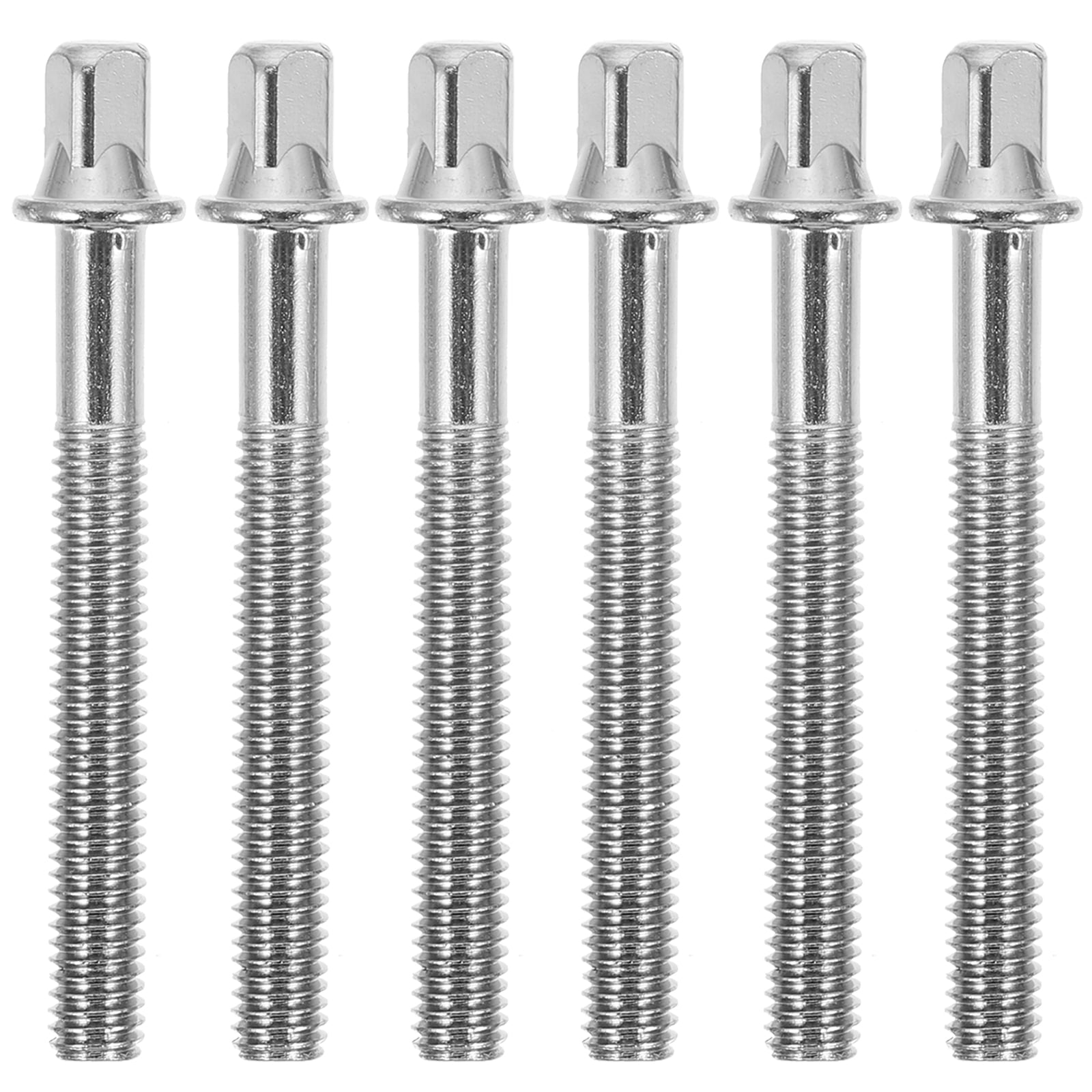 6pcs Tension Rods Screw Drum Set Parts Drum Mounting Screws Metal Fastener Screws