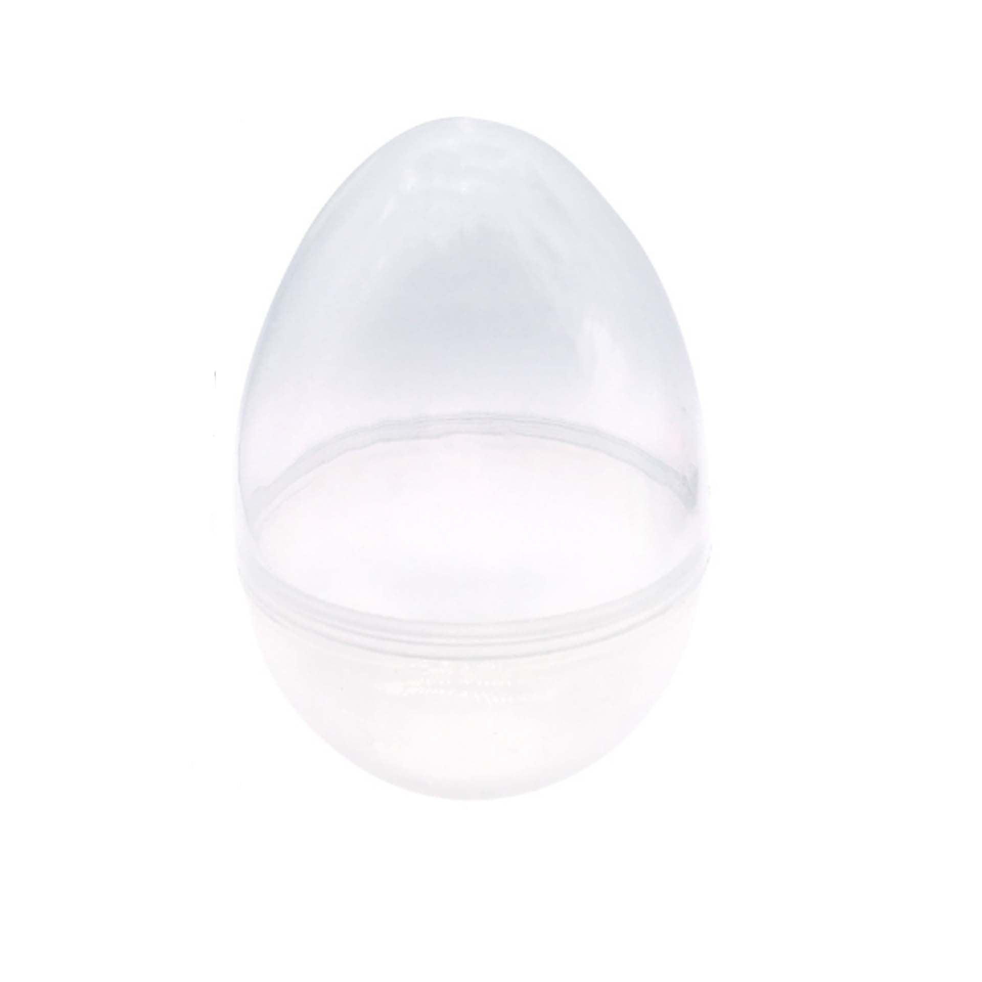6pcs Transparent Easter Eggs with Openable Shell Fillable Easter Eggs Plastic Empty Easter Egg Hunt Games Party Favor Fillers Basket Stuffers