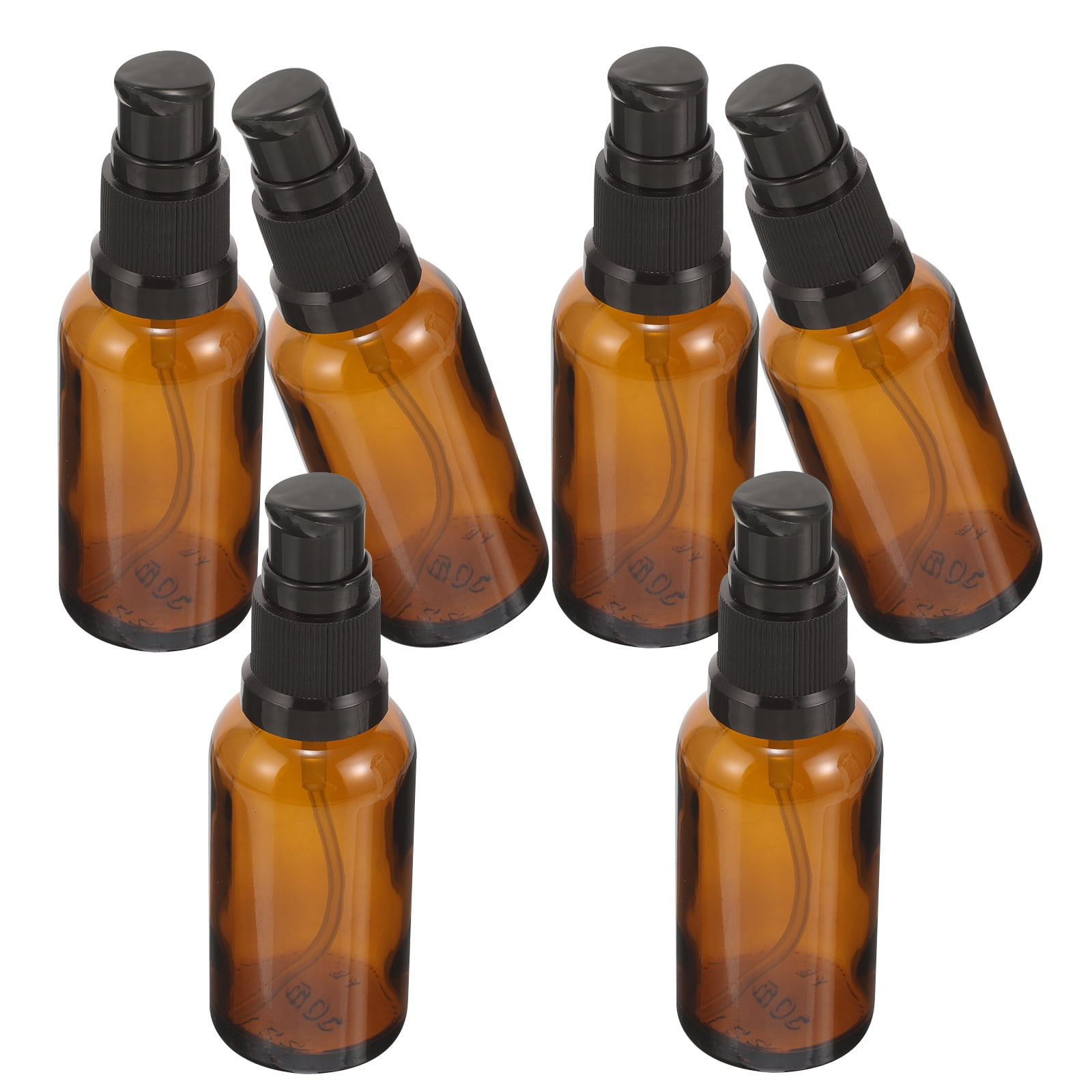 6pcs Travel Bottles Refillable Lotion Glass Bottles Travel Size Liquid