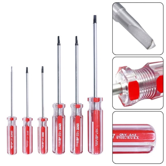 6pcs Triangle Screwdriver Triangle Drive Screwdriver Removal Repair Tool 1.8-4.2