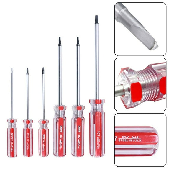 6pcs Triangle Screwdriver Triangle Drive Screwdriver Removal Repair Tool 1.8-4.2