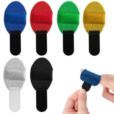 6pcs Trigger Finger Splints, Soft Fabric Little Finger Splint Mallet Finger Splints Brace for Arthritis Broken Finger Protection Fingers Straightening (6 Colors)