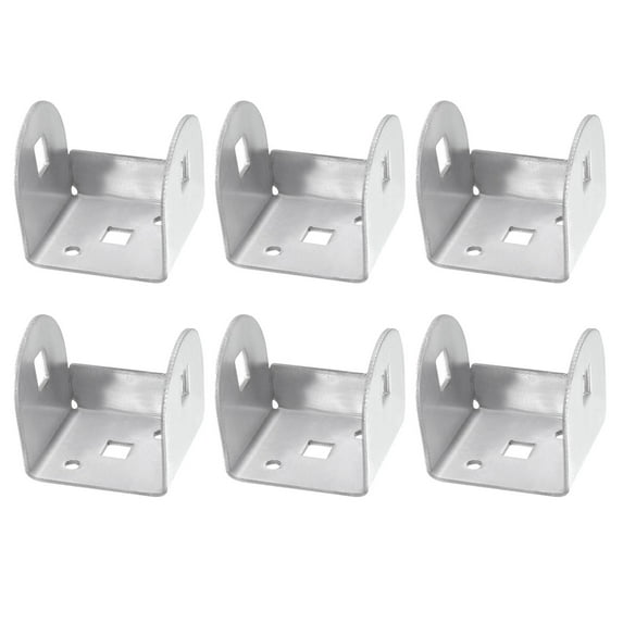 6pcs U Bracket for 2.01" Panels, 47x51x49mm Metal U Shaped Fasteners Brackets