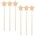 thumbnail image 1 of 6pcs Unfinished Fairy Wands Wooden Star Wand Blank Fairy Sticks Party Favors, 1 of 6
