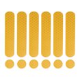 thumbnail image 1 of 6pcs Universal Reflective Safety Stickers for Helmet Adhesive Tape Reflector for Bicycle Motorcycle Helmets Yellow, 1 of 6