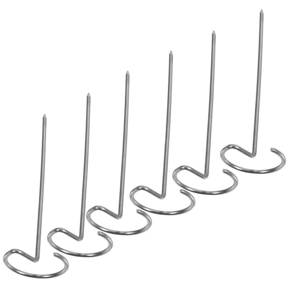 6pcs Vertical BBQ Kebab Skewers Stainless Steel Air Fryer Accessories Reusable Meat Skewers Grilling Standing Kebab Rack