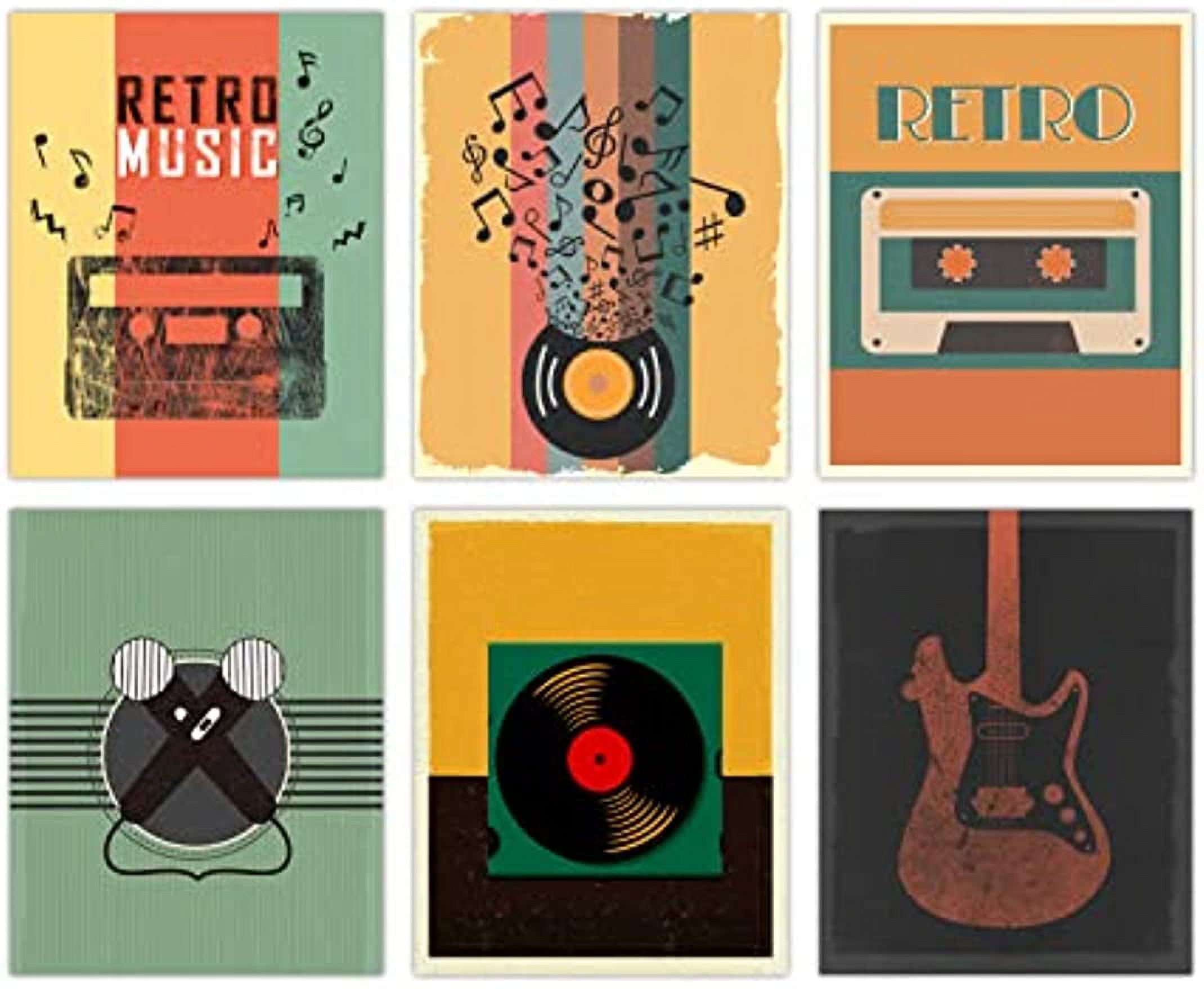 retro music posters