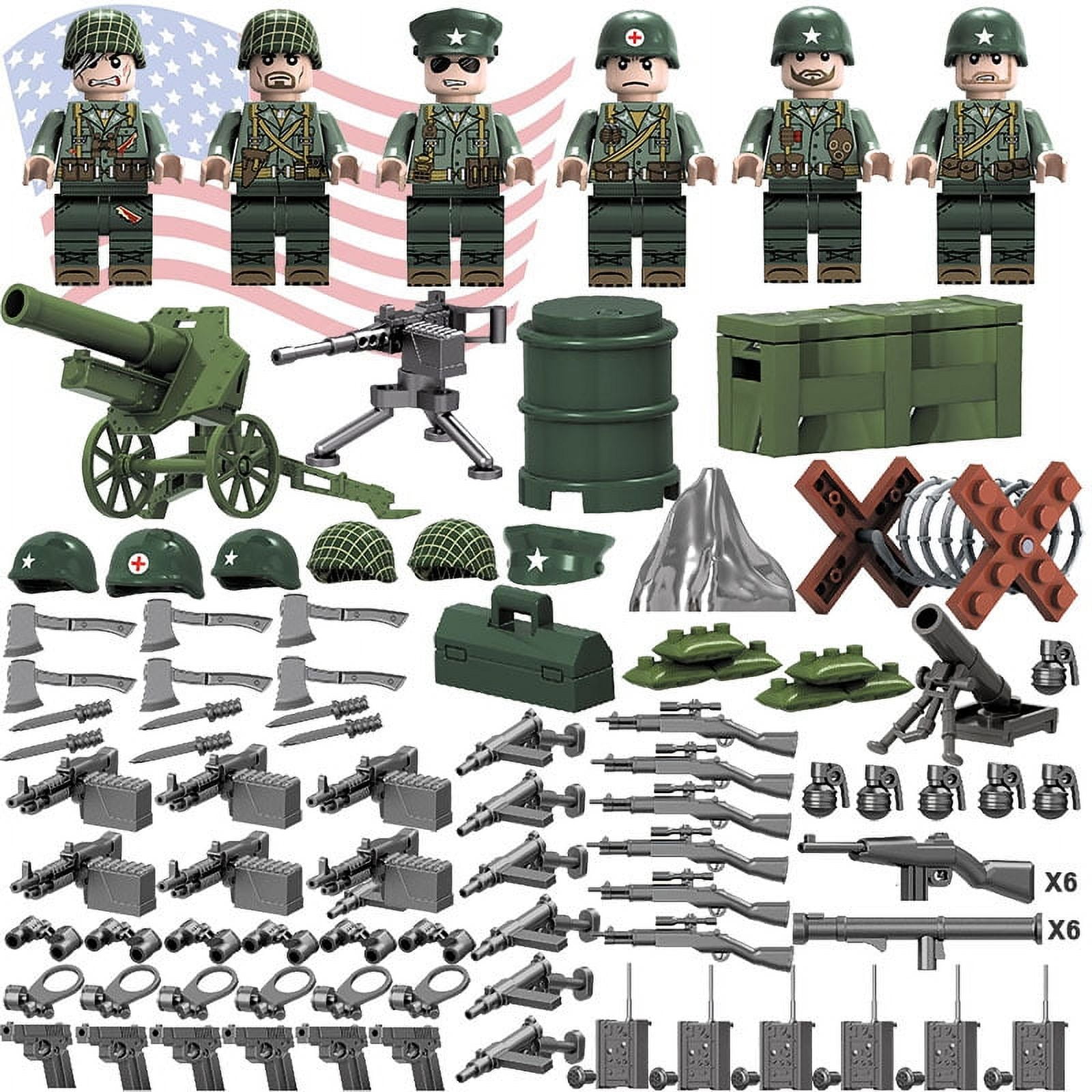 6pcs WW2 Military Minifigures Soldiers Action Philippines Ubuy