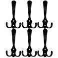 thumbnail image 1 of 6pcs Wall Hooks with Screws Hanging Coat Hooks Hat Clothes Hooks Backpack Hooks, 1 of 6