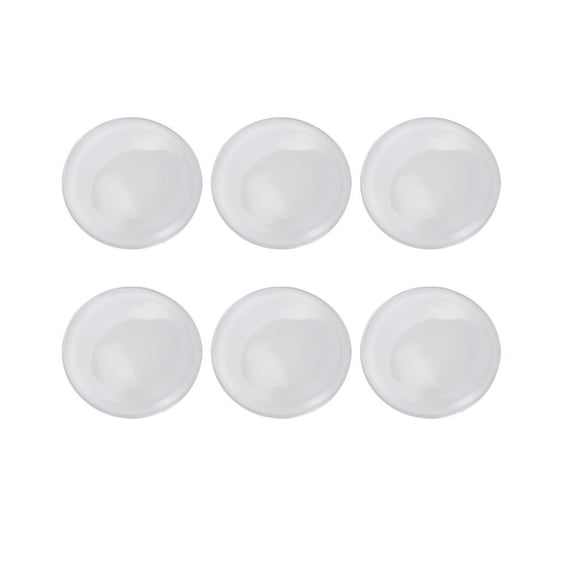 6pcs Wall Protector Door Handle Bumper Guard Stopper Anti-slip Sticker Self Adhesive Rubber Round Door Crash Pad Door Stops