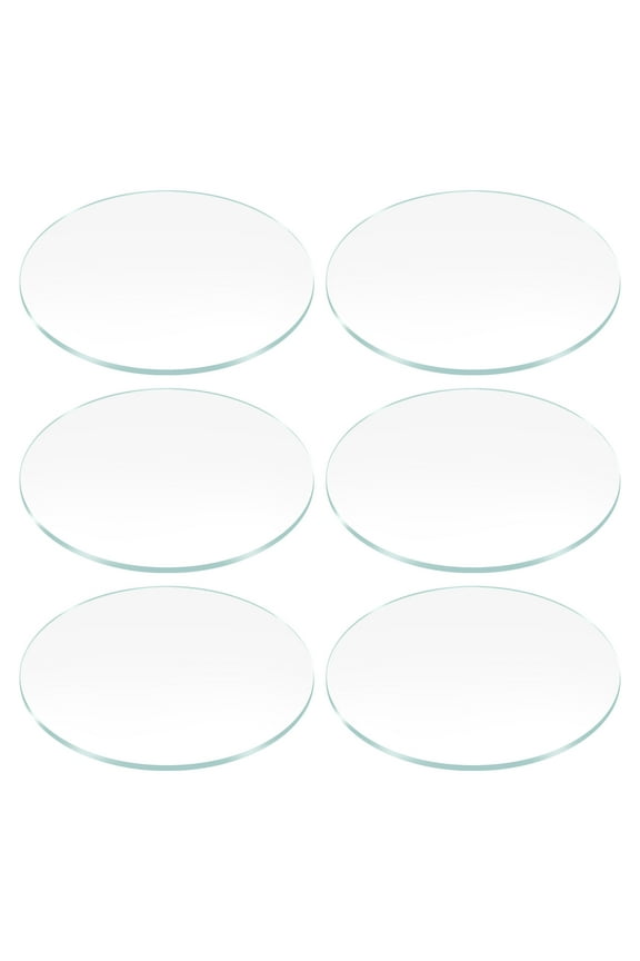 6pcs Watch Glass Lens 28.5mm Dia 1.2mm Thickness Mineral Glass Round Flat Clear Crystal Lens Watch Face Replacement Parts for Watchmaker Repair
