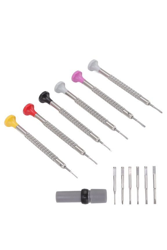 6pcs Watch Screwdriver Set Watch Repair Link Removral Accurate Screwdriver Set for Eyeglass Jewelry Electronics Repair