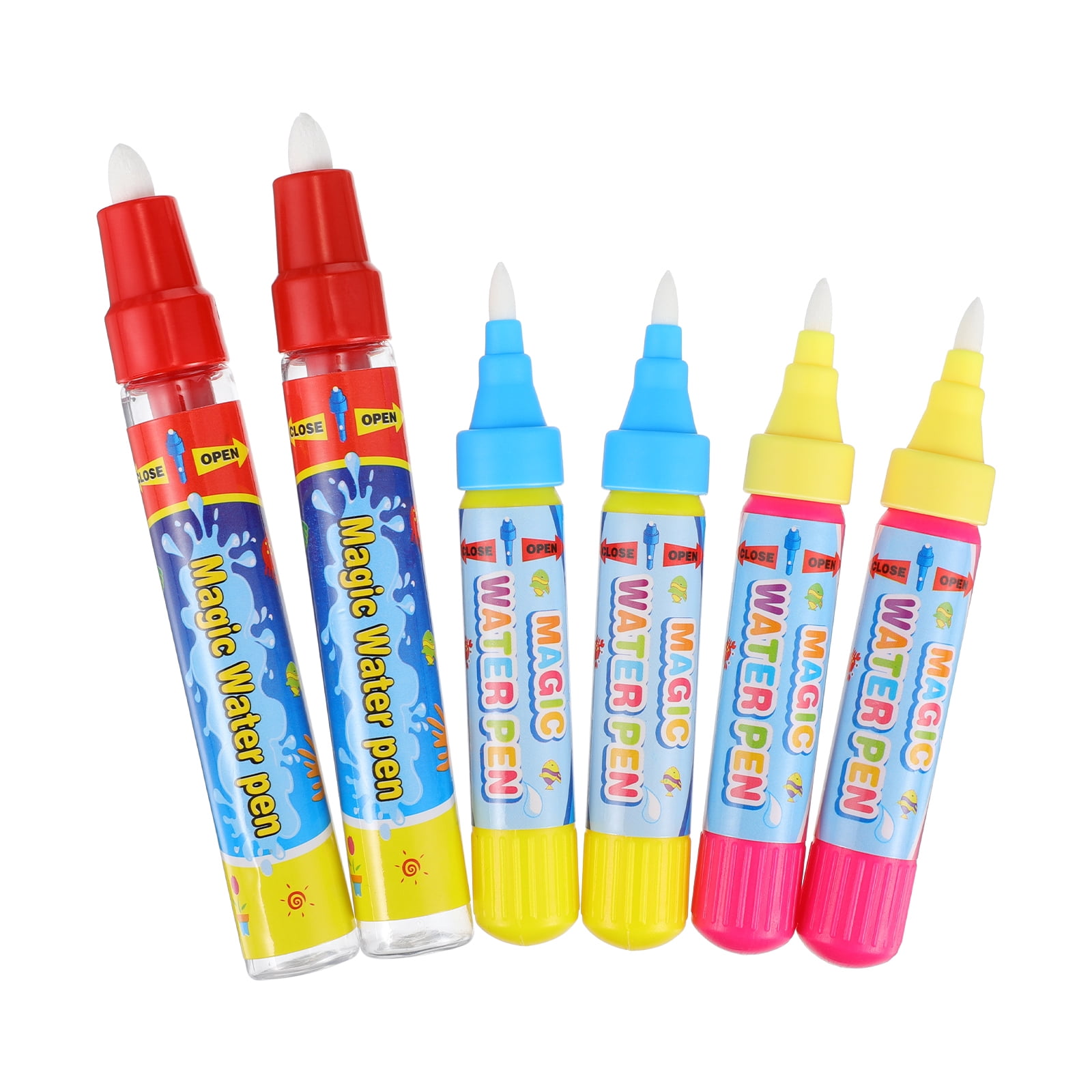 6pcs Water Brush Pens Painting Pens Kids Drawing Pens Hand Writing Pen  Educational Tools for Kids