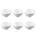 thumbnail image 1 of 6pcs White Porcelain Rice Bowls Set, 4 Inch Insulated Tableware Bowls for Home and Restaurant Use, 1 of 10