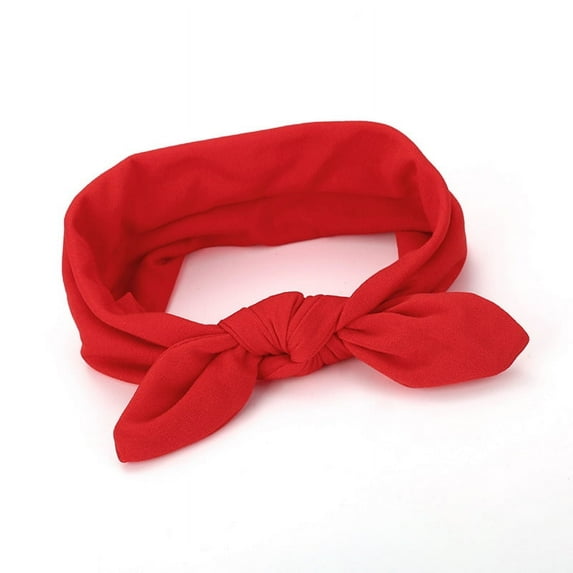 6pcs Wide Headbands for Women Knotted Bunny Ears Headband Fashionable Hairbands for Women Girls Bow Ears Headband for Spa and Makeup
