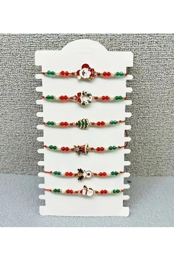 6pcs Women's Boho-Chic Bracelet Set Elegant Layered Bracelets