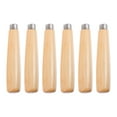 thumbnail image 1 of 6pcs Wooden File Handle Replacements Polishing Rust Proof File Wooden Handles, 1 of 6