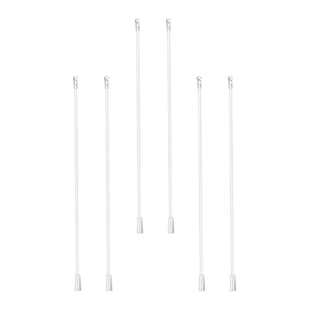 8Pcs 24-Inch Vertical Blind Wand Replacement - Clear Plastic Pull Rod For Window Blinds And Curtains, Easy Installation And Universal Fit