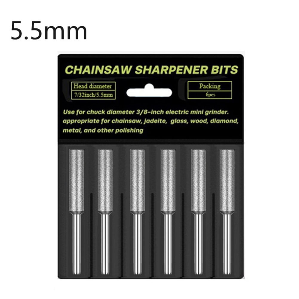 6pcs emery Chainsaw ener Burr Grinder Chain Saw Drill Carving 4/4.8/5 ...