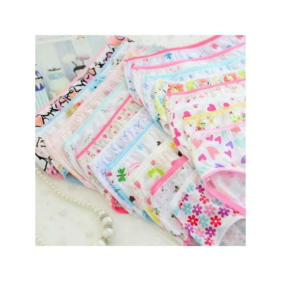 6pcs/pack Baby Girls Breathable Cotton Panties Comfort Briefs Children Underpants