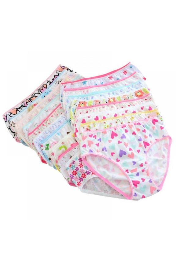 6pcs/pack Baby Girls Underwear Cotton Panties Kids Short Briefs Children Underpants