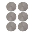 6pcs pp environmentally friendly placemats, solid color heat insulation