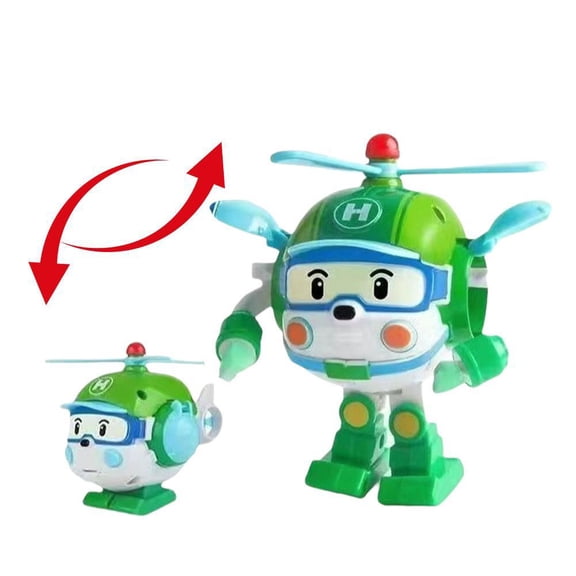 6pcs/set Cartoon Action Figures Transformation Anime Hand Deformation Car Model Airplane Gift Toys Robots For