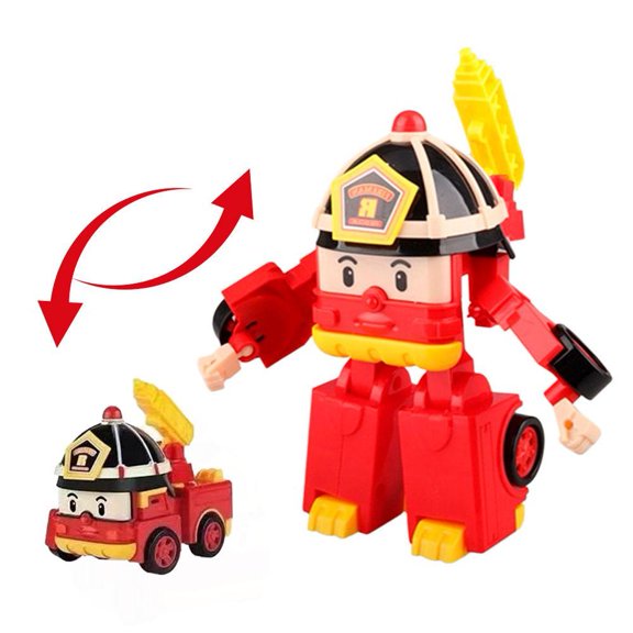 6pcs/set Cartoon Action Figures Transformation Anime Hand Deformation Car Model Airplane Gift Toys Robots For