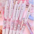thumbnail image 1 of 6pcs/set Cartoon Melody Gel Pen 0.5mm Black Ink Pen Quick-Drying Press Pen, 1 of 4
