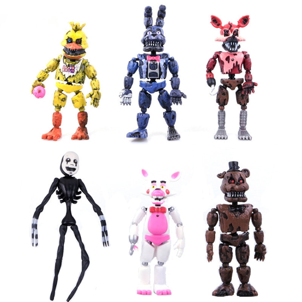 6Pcs Five Nights At Freddy's Articulated Action Figure FNAF Toys
