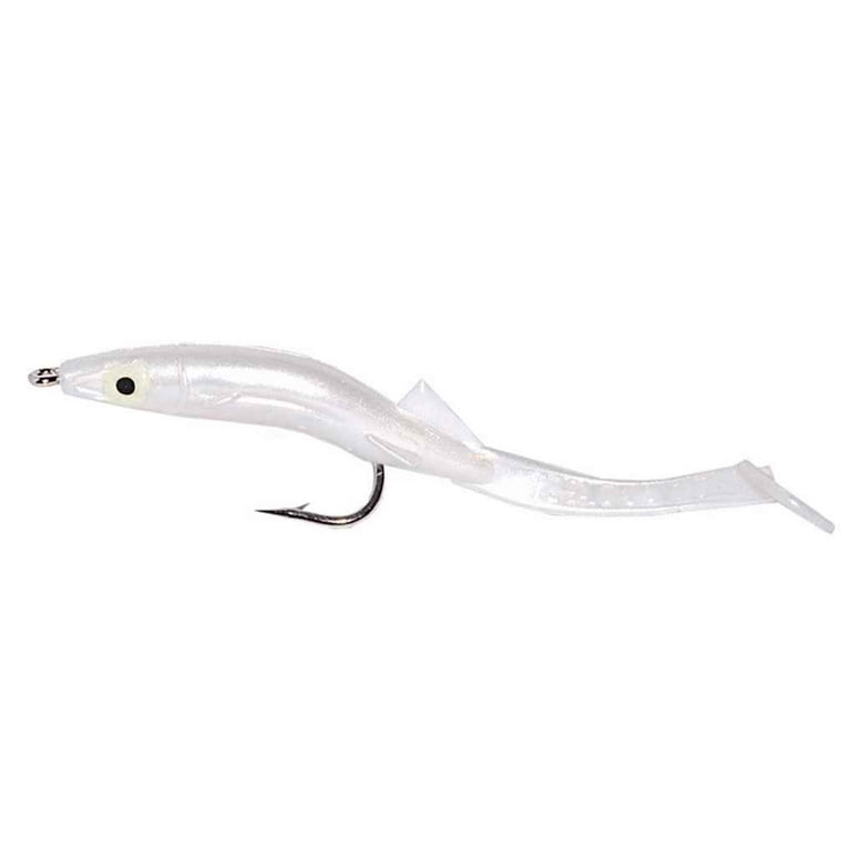 6pcs/set Soft Sea Eel Lures 80mm/2.3g False Fishing Bait Paddle Tail Sand  Eel Artificial Lures