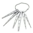 thumbnail image 1 of 6pcs/set Taper Gauge 0-7mm Weld Inspection Ruler Stainless Steel Feeler Gauges Aperture Scale Hole Inspection Measuring Rulers, 1 of 5
