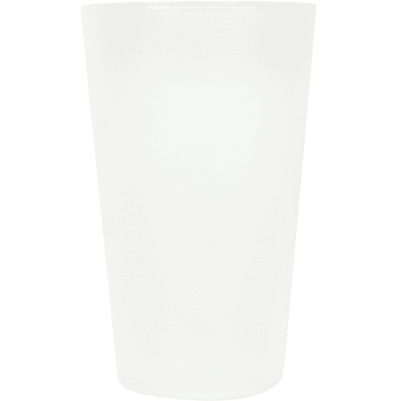 6pk Frosted Plastic Glass