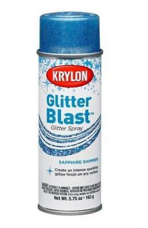 Krylon K03814A00 Glitter Blast Glitter Spray Paint for Craft Projects,  Sapphire Shimmer Blue, 5.75 oz