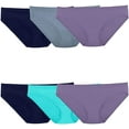 thumbnail image 1 of 6pk Microfiber Assorted Bikini - 6, 1 of 6